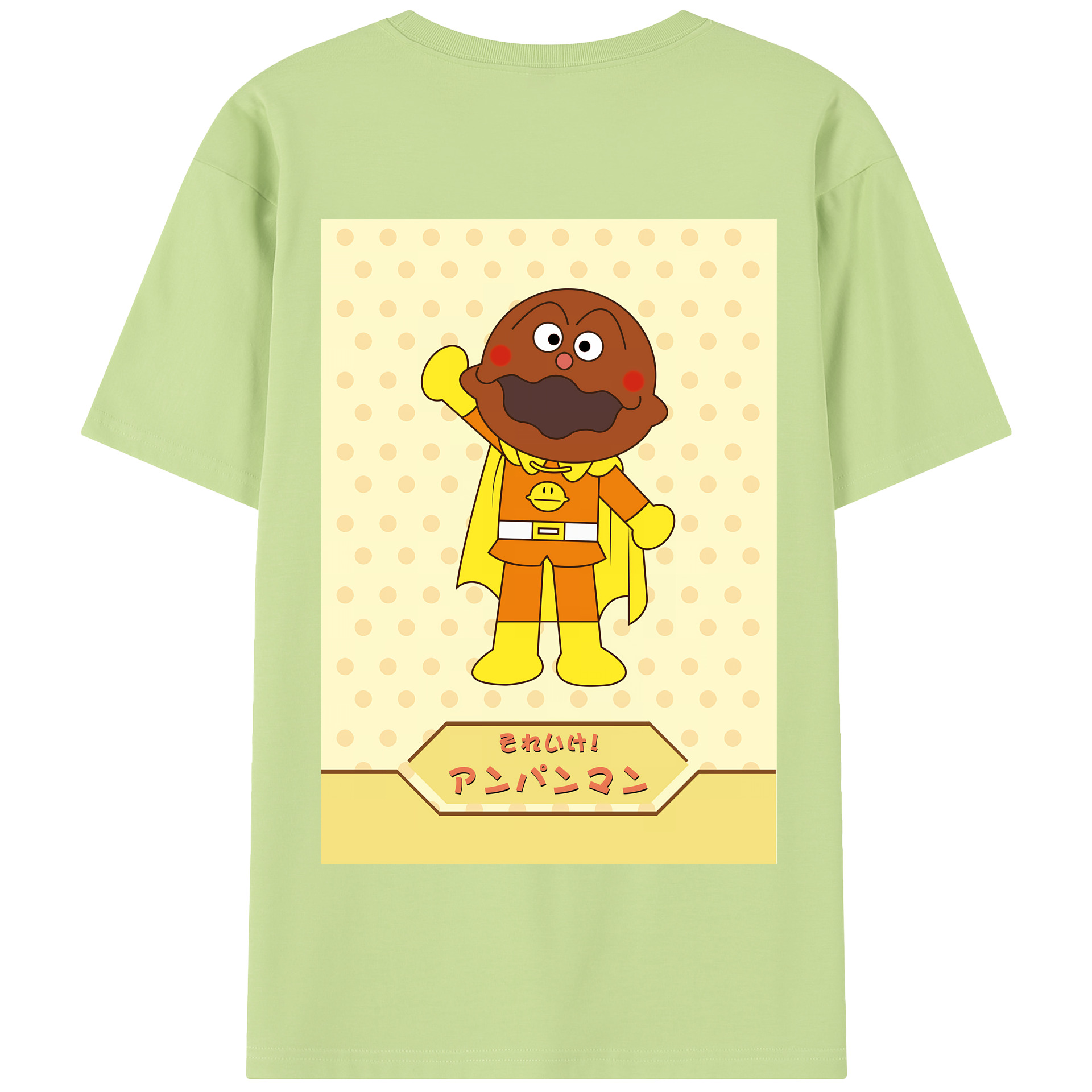（画像用） アンパンマン Anpanman 綿100％半袖Tシャツ（背面プリント）